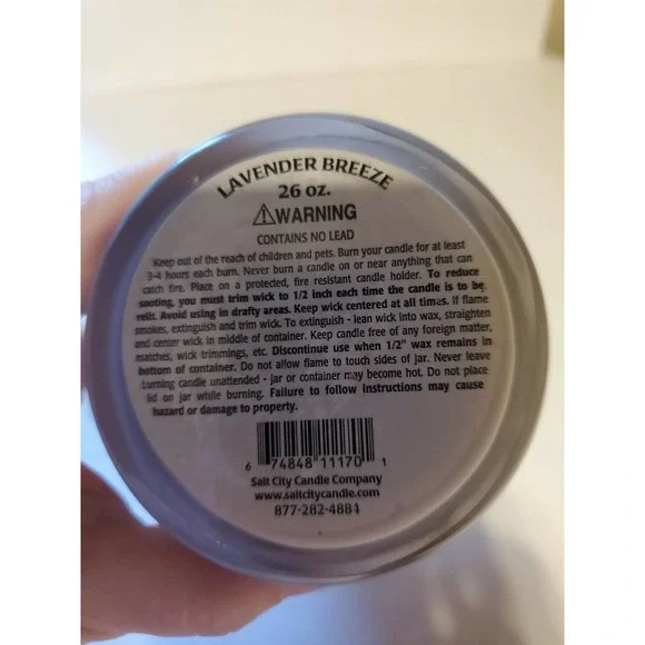 Salt City Rare 26 Oz Lavender Breeze Candle - Picture 3 of 4